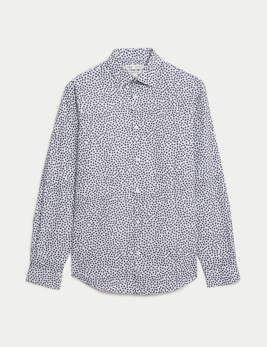 Regular Fit Easy Iron Pure Cotton Print Shirt 1 of 6