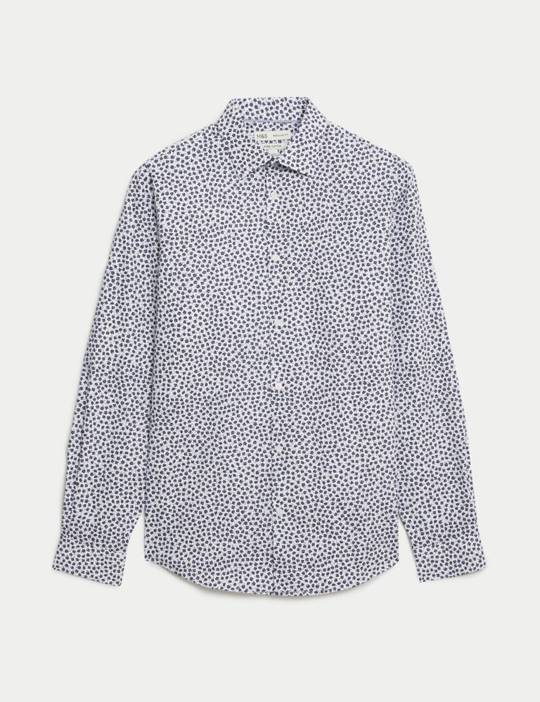 Regular Fit Easy Iron Pure Cotton Print Shirt 2 of 6