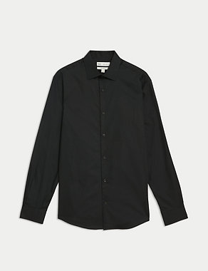 Regular Fit Easy Iron Pure Cotton Shirt Image 2 of 6