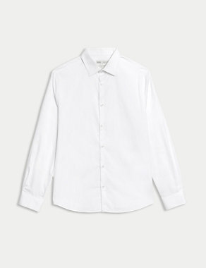 Regular Fit Easy Iron Pure Cotton Shirt Image 2 of 5