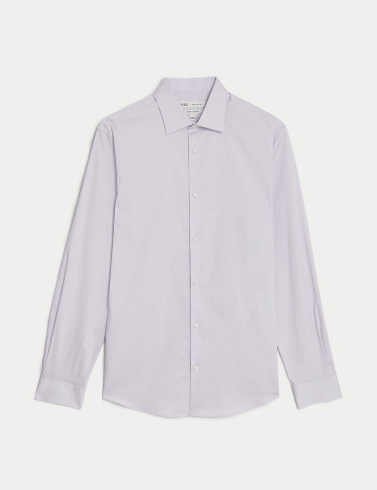 Regular Fit Easy Iron Pure Cotton Shirt 2 of 7