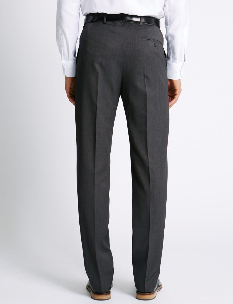 Regular Fit Flat Front Trousers 3 of 3