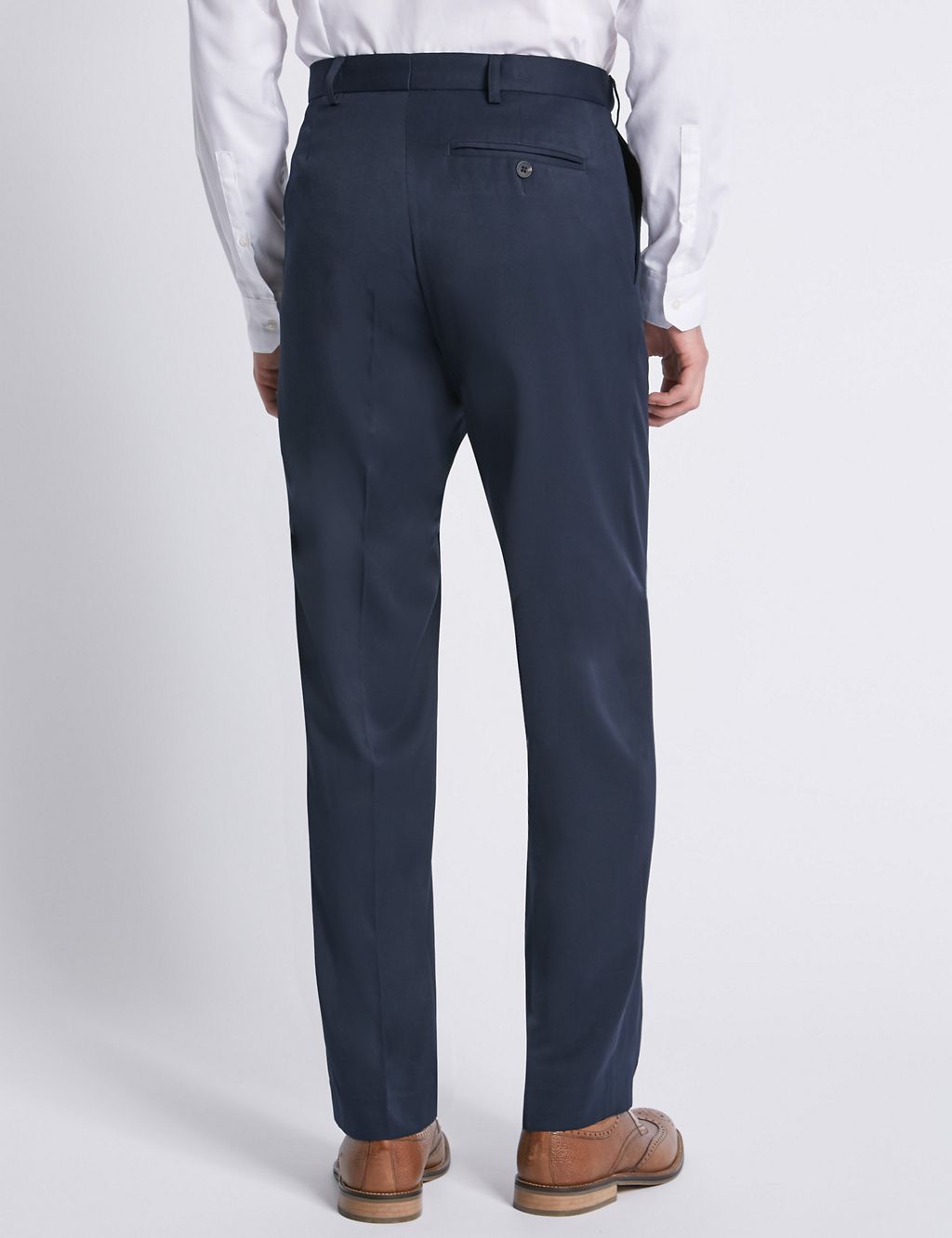Regular Fit Flat Front Trousers 2 of 3