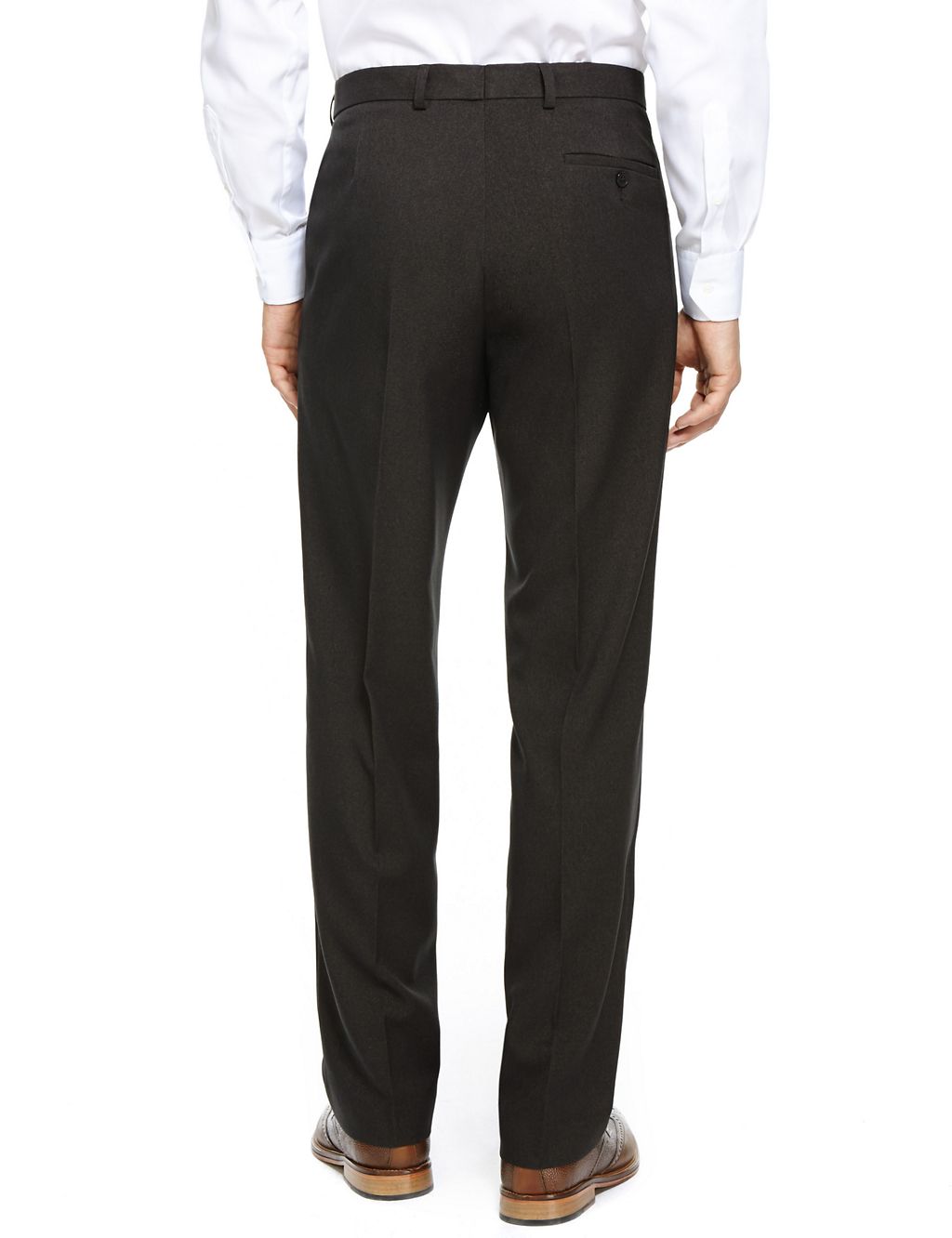 Regular Fit Flat Front Trousers 2 of 3