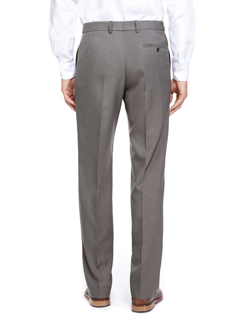 Regular Fit Flat Front Trousers M&S Collection M&S