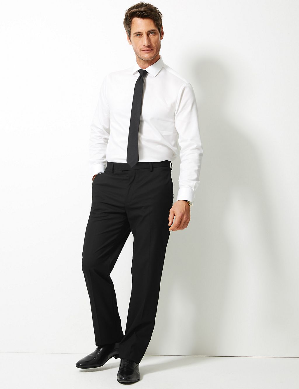 Regular Fit Flat Front Trousers 1 of 1
