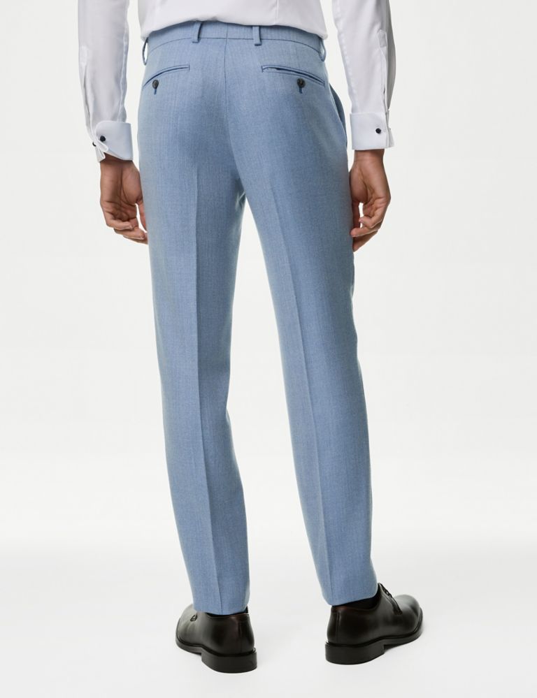 Regular Fit Herringbone Suit Trousers 4 of 6
