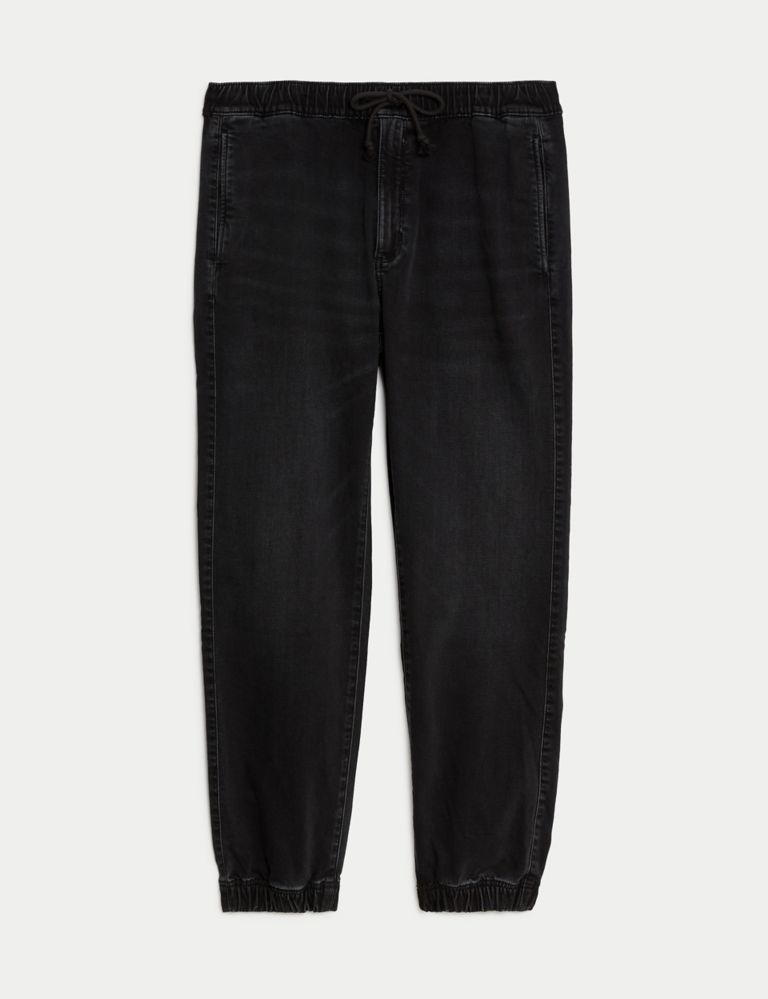 Regular Fit Jersey Cuffed Jogger Jeans, M&S Collection