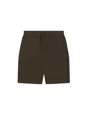 Regular Fit Linen Blend Shorts Image 2 of 5