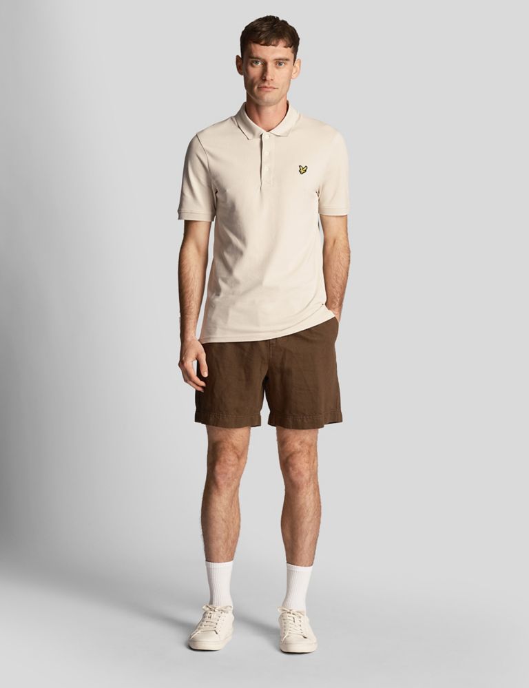 Regular Fit Linen Blend Shorts 1 of 5
