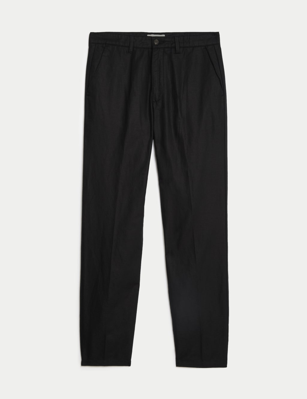 Smart black hot sale linen trousers