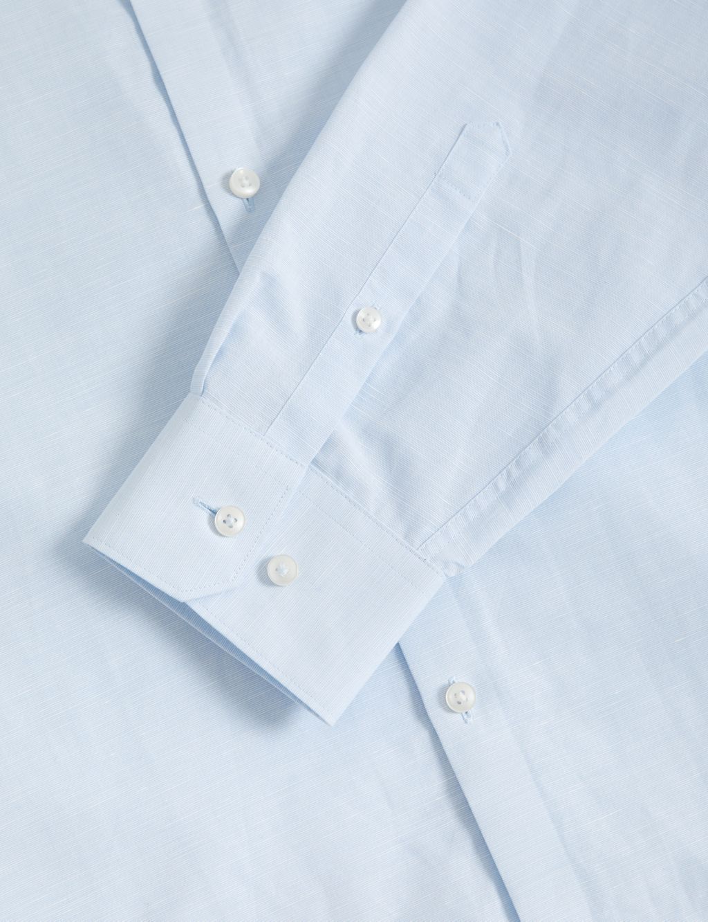 Regular Fit Linen Blend Weave Shirt 1 of 8