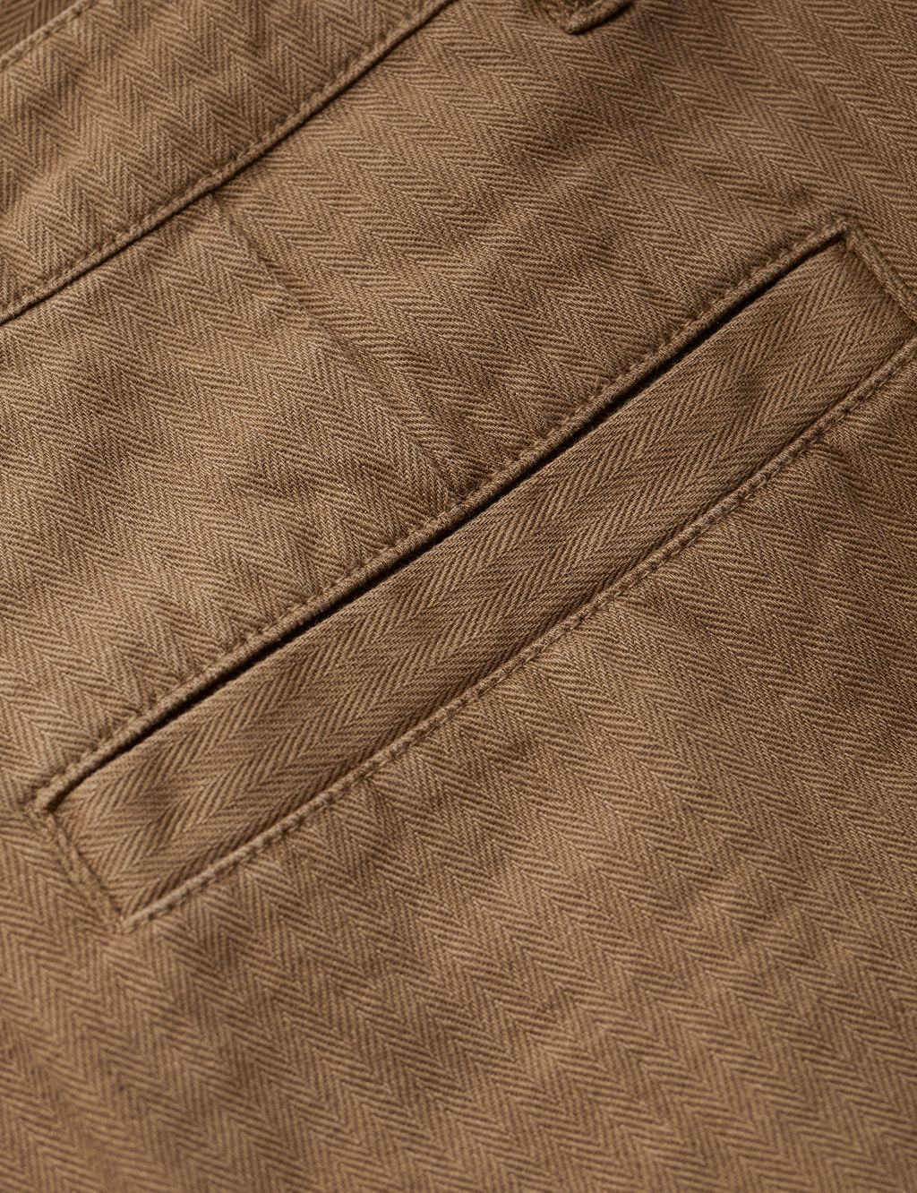 Regular Fit Linen Rich Cargo Trousers 5 of 5