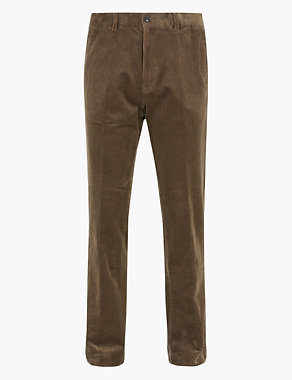 Regular Fit Luxury Corduroy Stretch Trousers Image 2 of 6