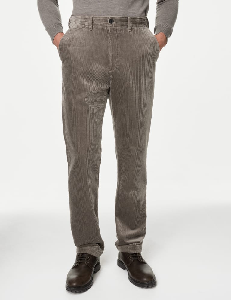 Regular Fit Luxury Corduroy Trouser M S Collection M S