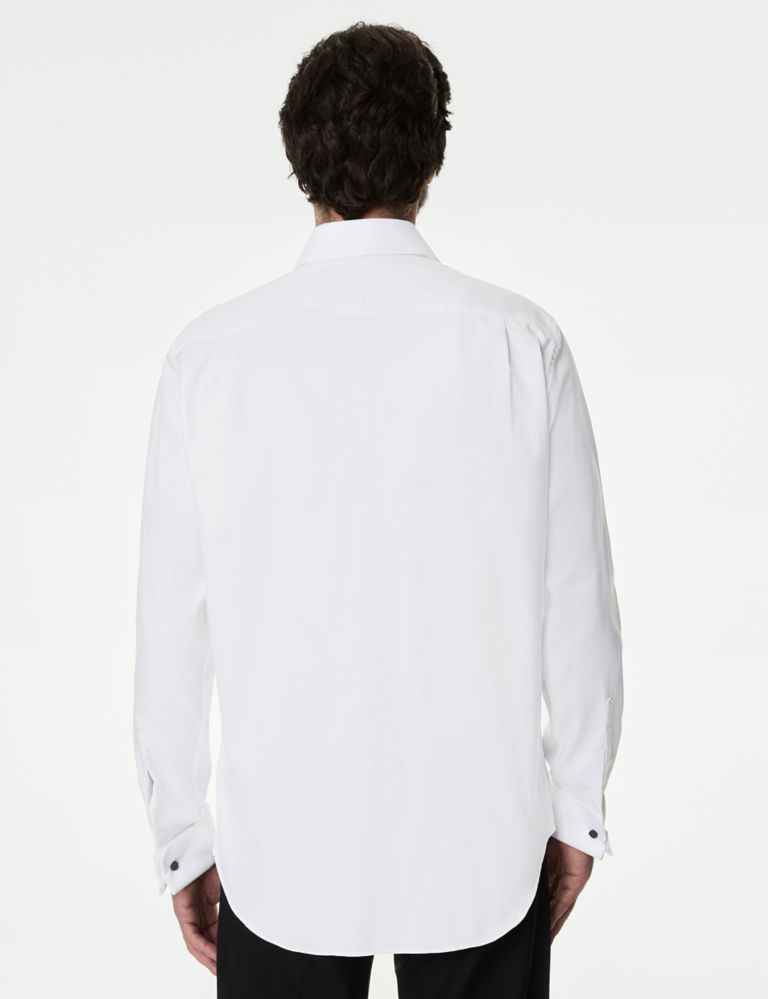 Regular Fit Luxury Cotton Double Cuff Twill Shirt 3 of 7
