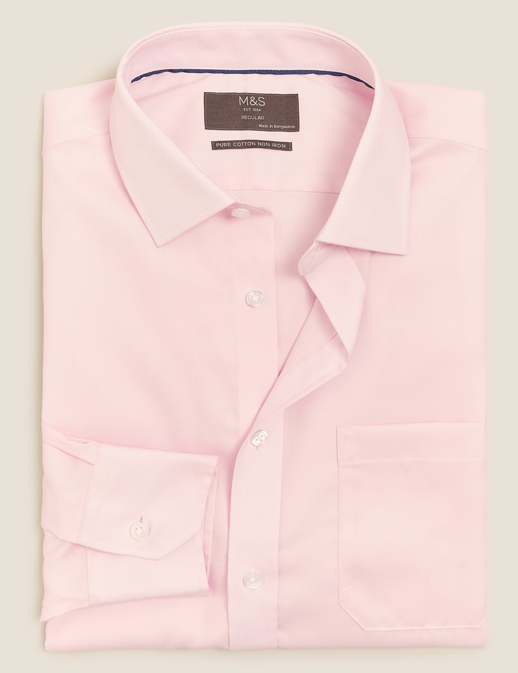 Regular Fit Non Iron Cotton Twill Shirt 1 of 5