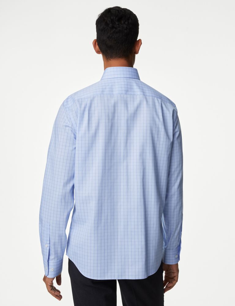 Regular Fit Non Iron Pure Cotton Check Shirt 4 of 5
