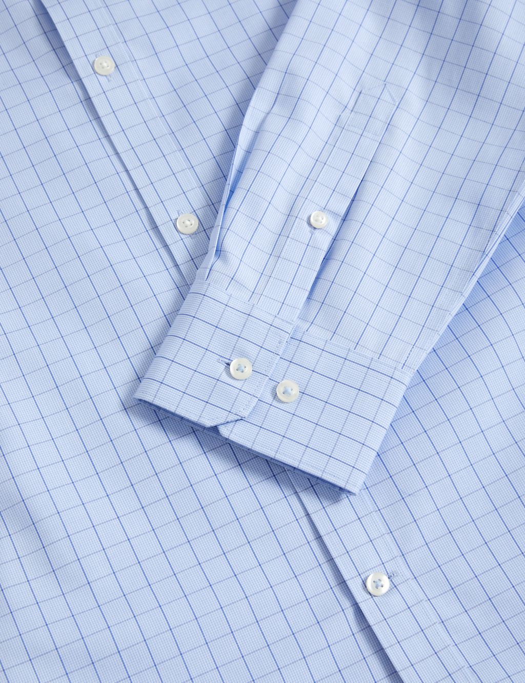 Regular Fit Non Iron Pure Cotton Check Shirt 5 of 5