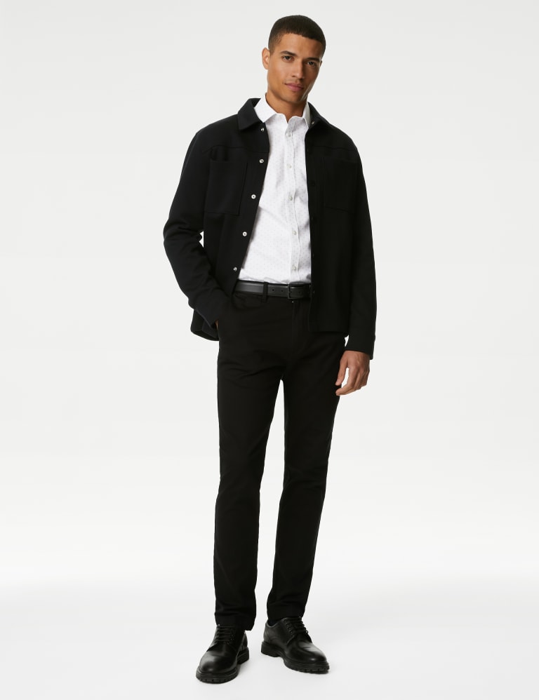 Regular Fit Non Iron Pure Cotton Floral Shirt M&S Collection M&S