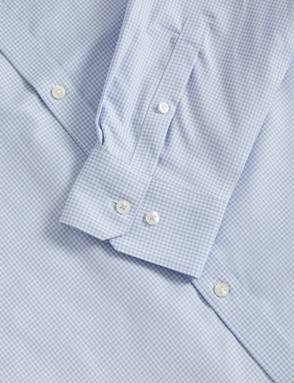 Regular Fit Non Iron Pure Cotton Gingham Shirt 6 of 6