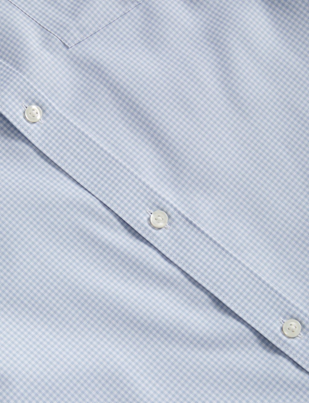 Regular Fit Non Iron Pure Cotton Gingham Shirt 6 of 6