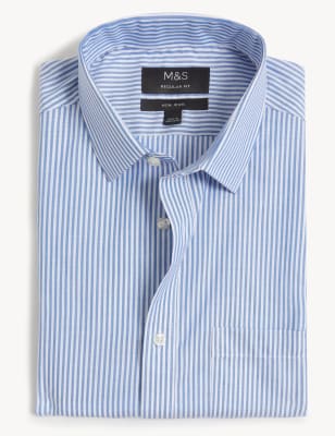 Regular Fit Non Iron Pure Cotton Oxford Shirt Image 2 of 6