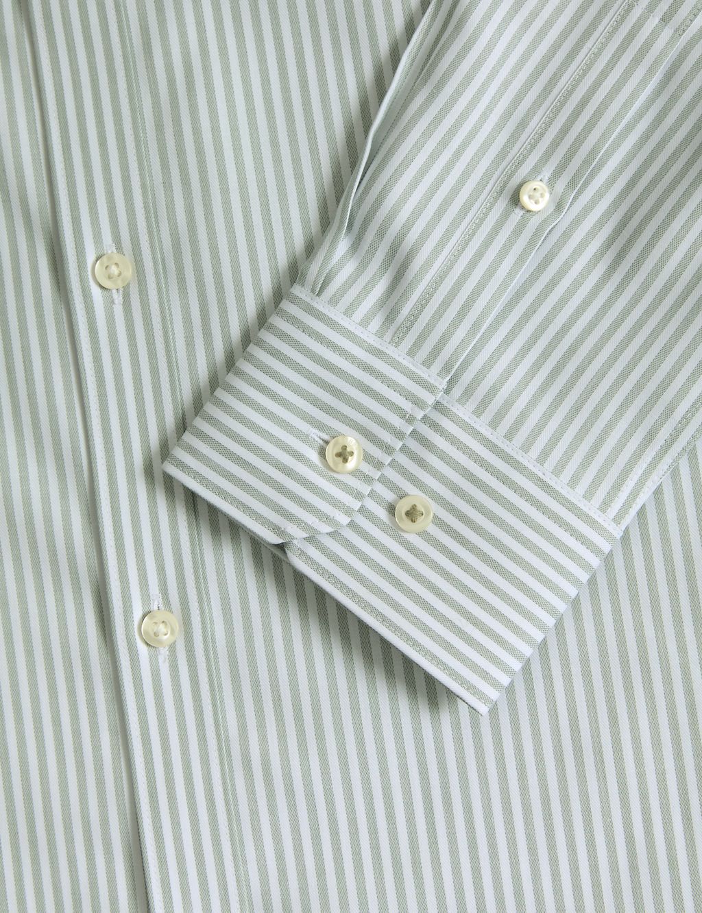 Regular Fit Non Iron Pure Cotton Striped Shirt 4 of 4