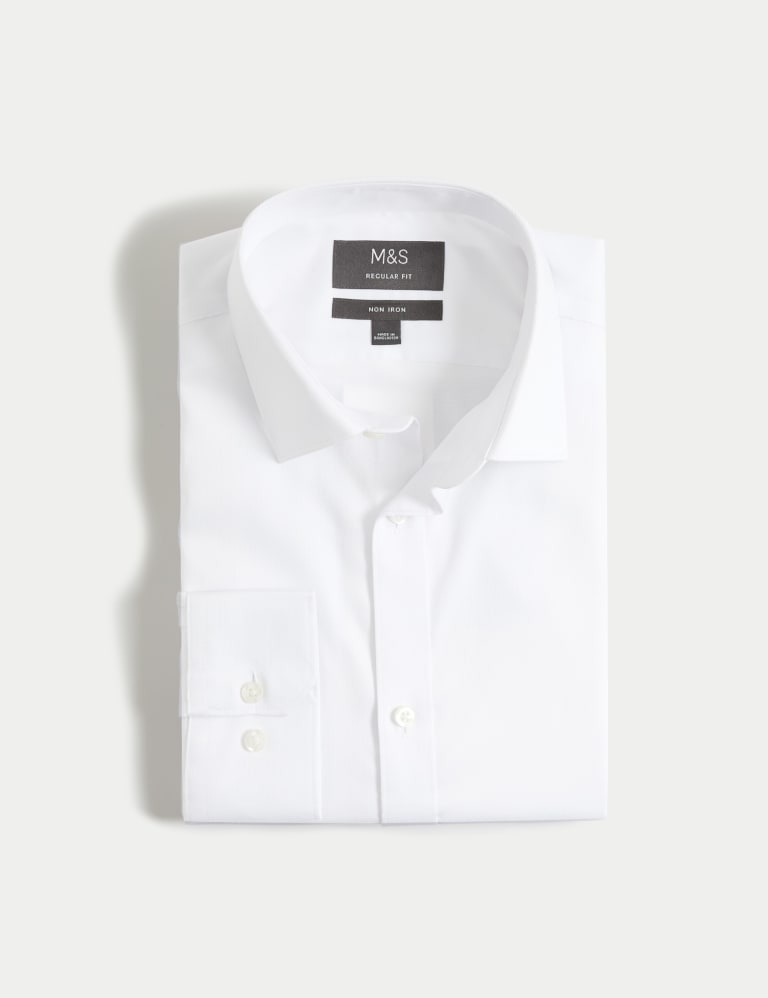 Regular Fit Non Iron Pure Cotton Textured Shirt 2 of 6