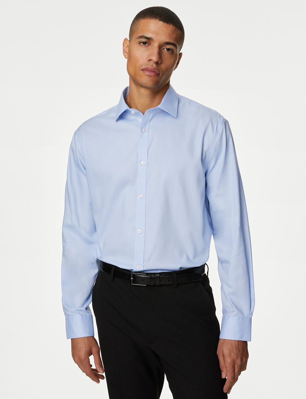 Regular Fit Non Iron Pure Cotton Twill Shirt 2 of 5