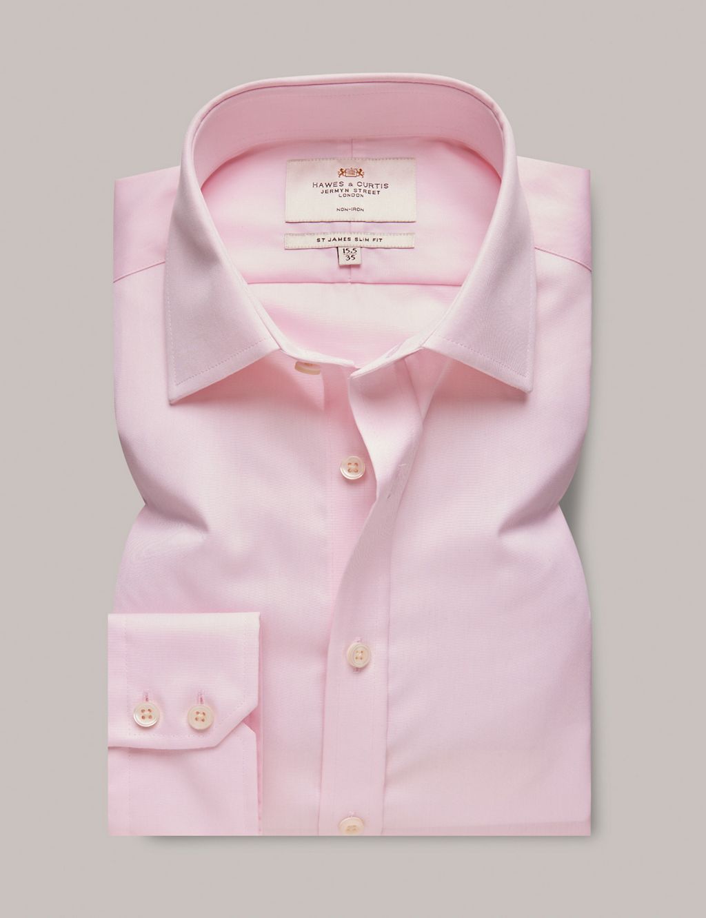 Regular Fit Non Iron Pure Cotton Twill Shirt 3 of 3