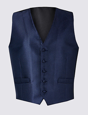 Regular Fit Patterned Waistcoat Image 2 of 5