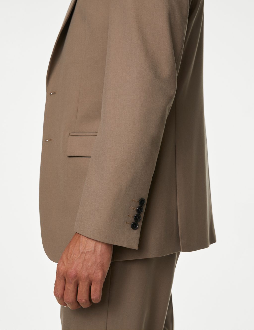 Regular Fit Plain Stretch Suit Jacket 4 of 9