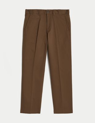Regular Fit Pleated Heritage Chinos Image 2 of 5