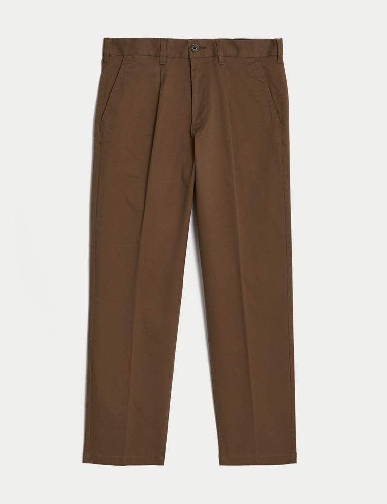Regular Fit Pleated Heritage Chinos | M&S Collection | M&S