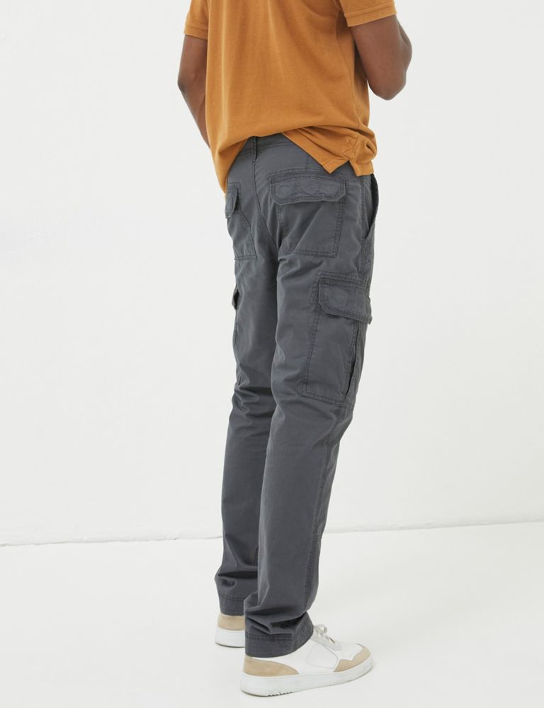 Regular Fit Pure Cotton Cargo Trousers 4 of 5