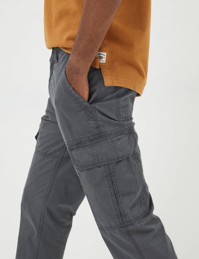 Regular Fit Pure Cotton Cargo Trousers 5 of 5