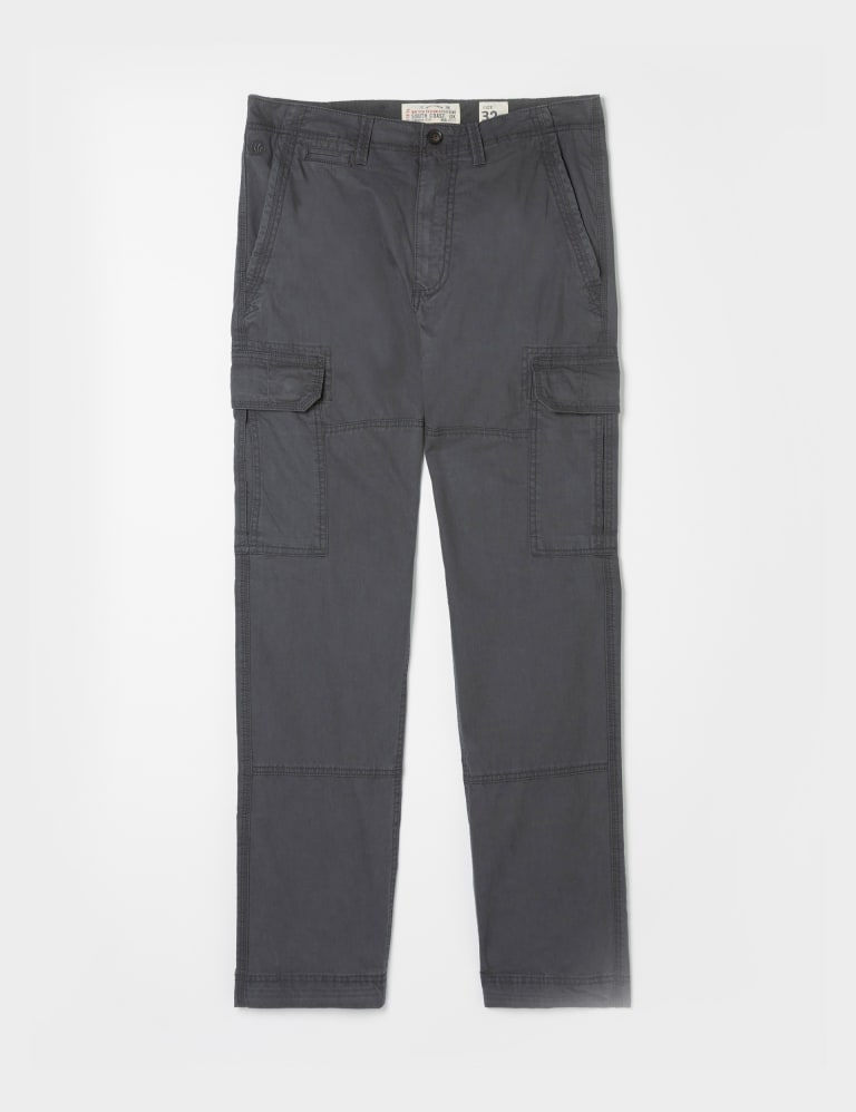 Regular Fit Pure Cotton Cargo Trousers 2 of 5