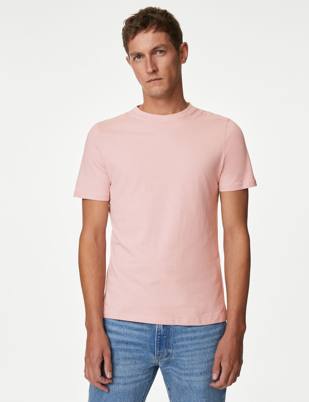 Regular Fit Pure Cotton Crew Neck T-Shirt 1 of 2