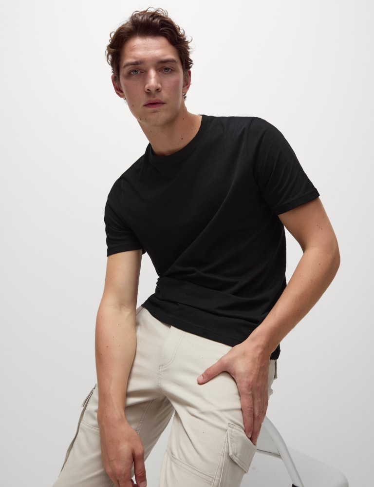 Cheap plain black t shirts sale