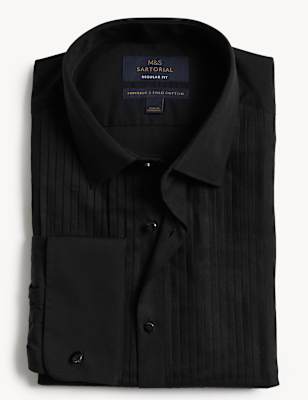 Regular Fit Pure Cotton Dinner Shirt Image 2 of 10