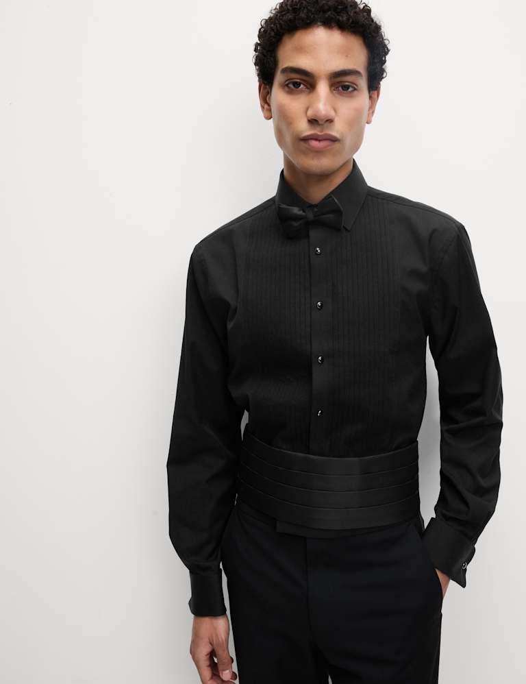 Regular Fit Pure Cotton Dress Shirt M S SARTORIAL M S