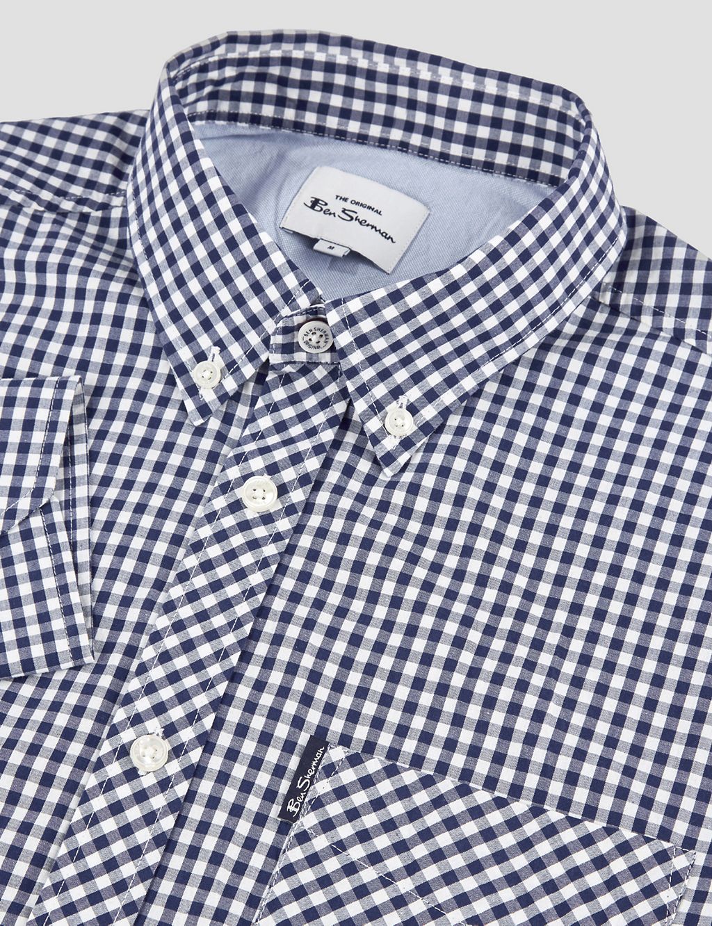 Regular Fit Pure Cotton Gingham Oxford Shirt 5 of 6