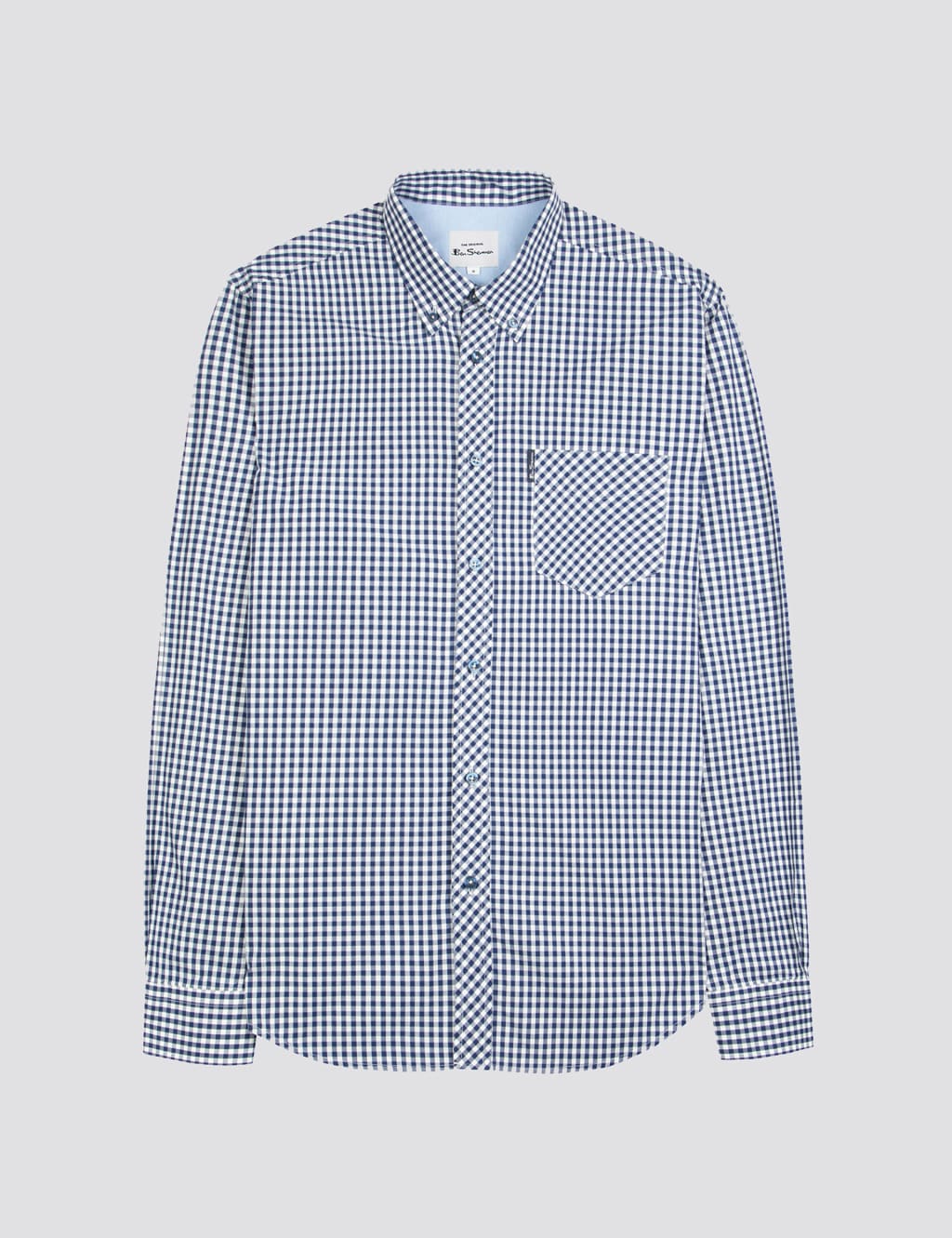 Blue White Gingham Oxford Cloth