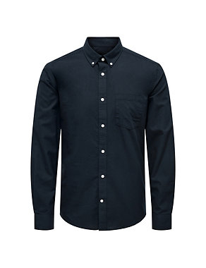 Regular Fit Pure Cotton Oxford Shirt Image 2 of 7