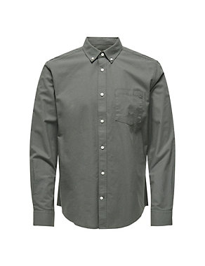 Regular Fit Pure Cotton Oxford Shirt Image 2 of 5
