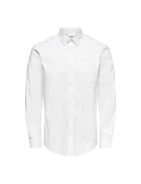 Regular Fit Pure Cotton Oxford Shirt Image 2 of 7