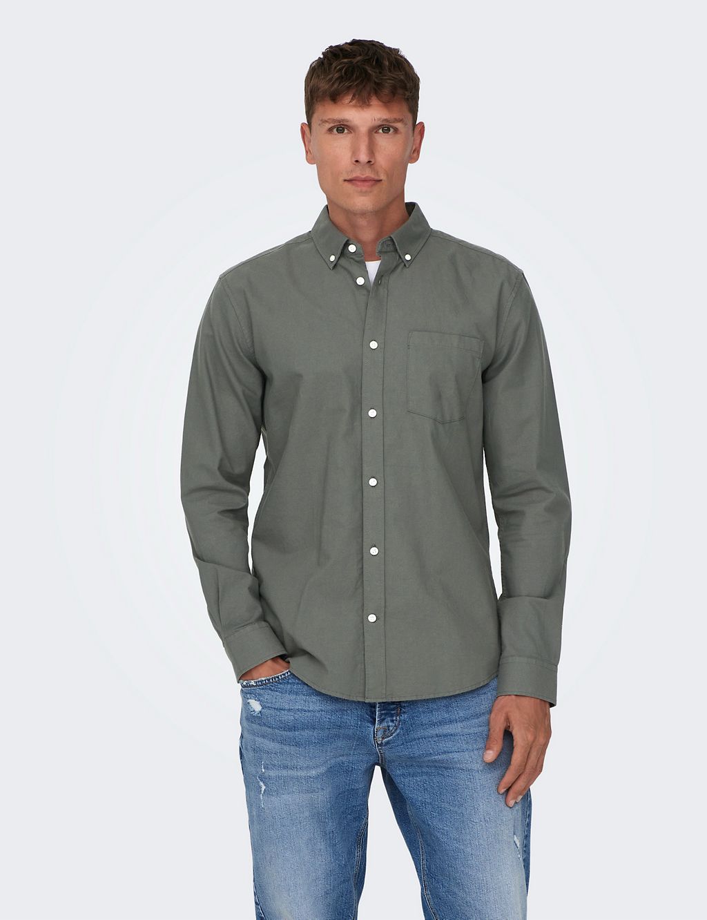 Regular Fit Pure Cotton Oxford Shirt 3 of 5