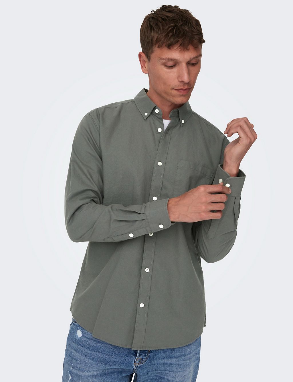 Regular Fit Pure Cotton Oxford Shirt 5 of 5
