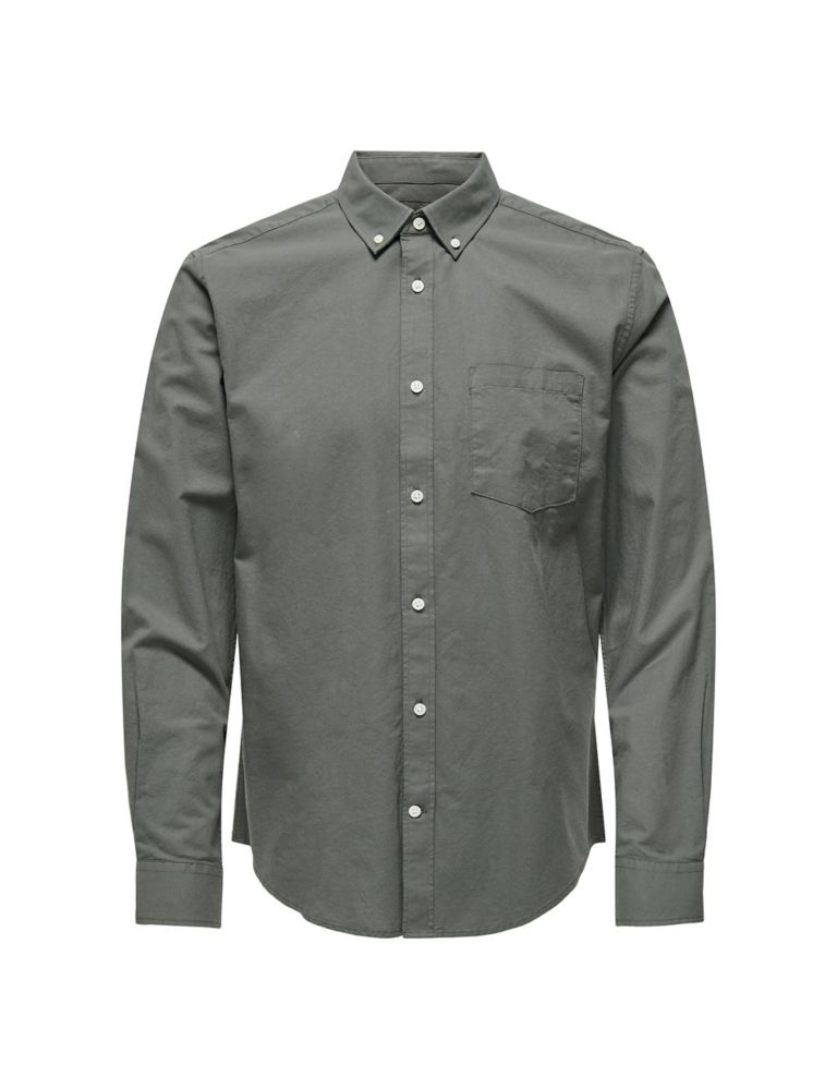 Regular Fit Pure Cotton Oxford Shirt | ONLY & SONS | M&S